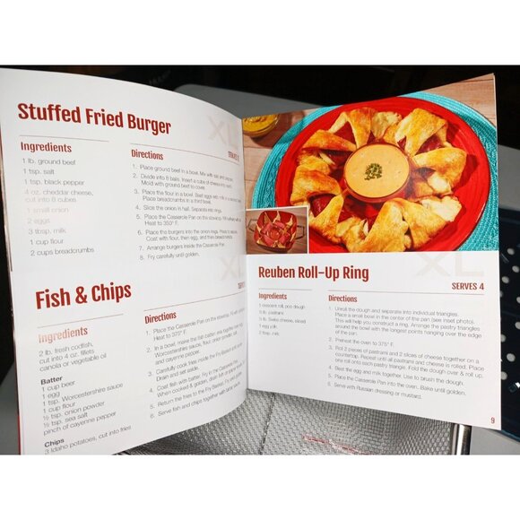 Copper Chef Deep Fry Fryer Wire Mesh Basket With Steamer Rack and Recipe Book - Picture 10 of 10